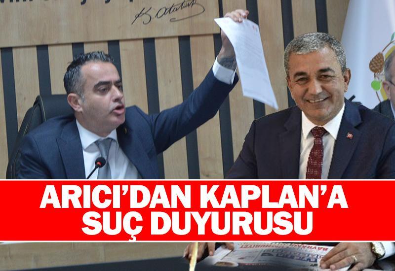 Özgür Arıcı'dan Nedim Kaplan'a suç duyurusu