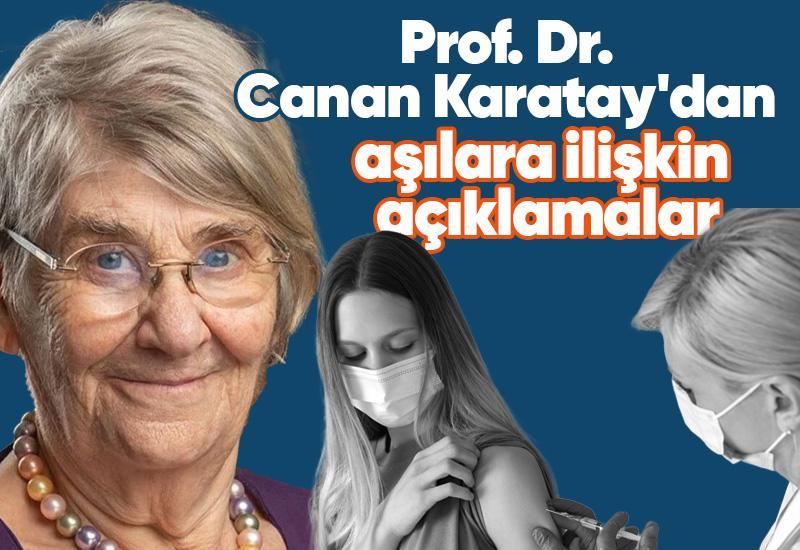 Prof. Dr. Canan Karatay'dan aşılara ilişkin açıklamalar