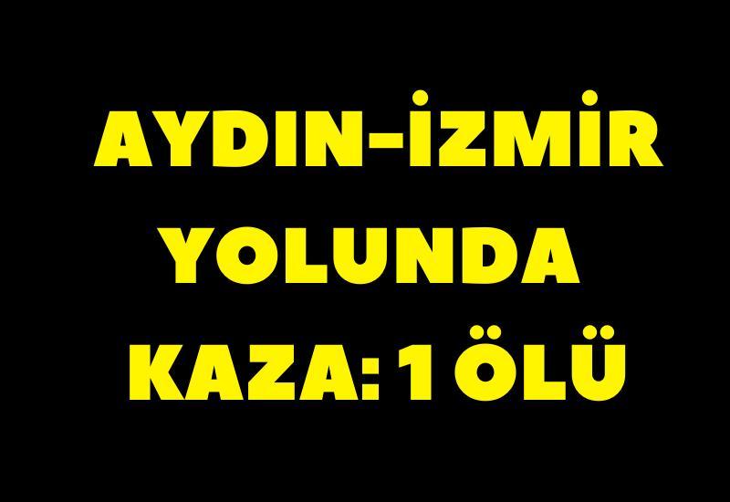 Aydın-İzmir yolunda kaza: 1 ölü