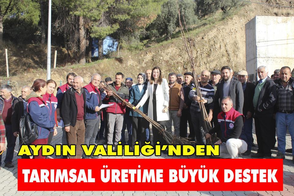 Aydın Valiliği’nden tarımsal üretime büyük destek