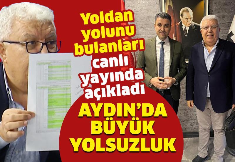 Yoldan yolunu bulanları canlı yayında açıkladı: Aydın’da büyük yolsuzluk