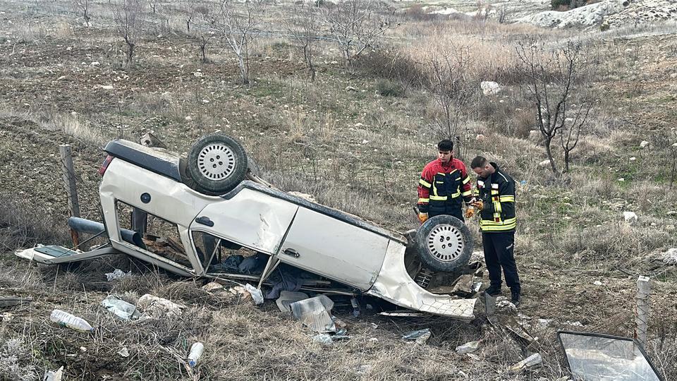 Otomobil takla attı: 1 ağır yaralı