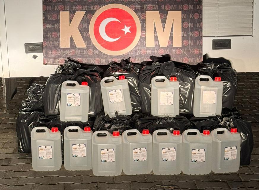 Aydın’da 415 litre kaçak alkol ele geçirildi