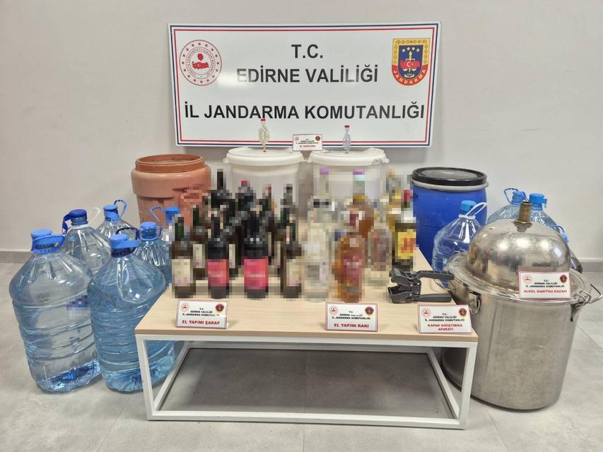 384 litre sahte içki ele geçirildi