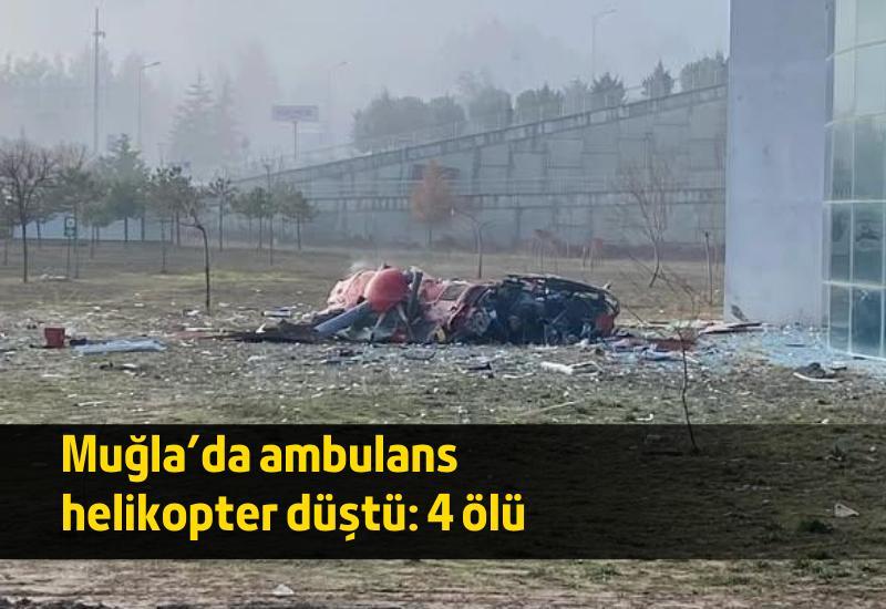 SON DAKİKA... Muğla'da hastaneye çarpan helikopter düştü