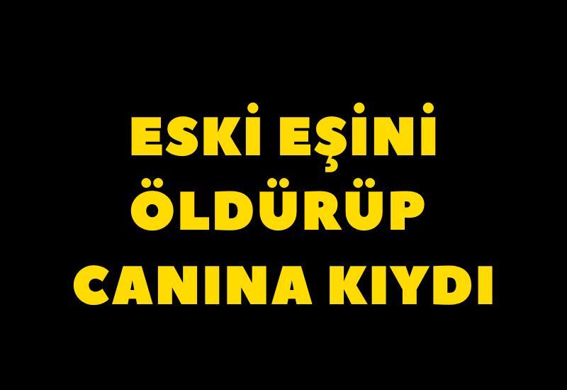 Eski eşini öldürüp canına kıydı