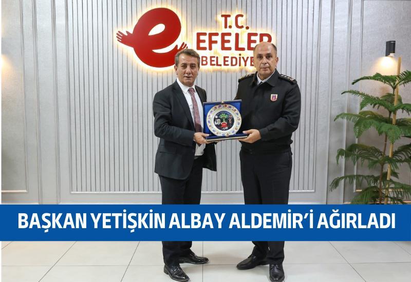 Başkan Yetişkin Albay Aldemir'i ağırladı