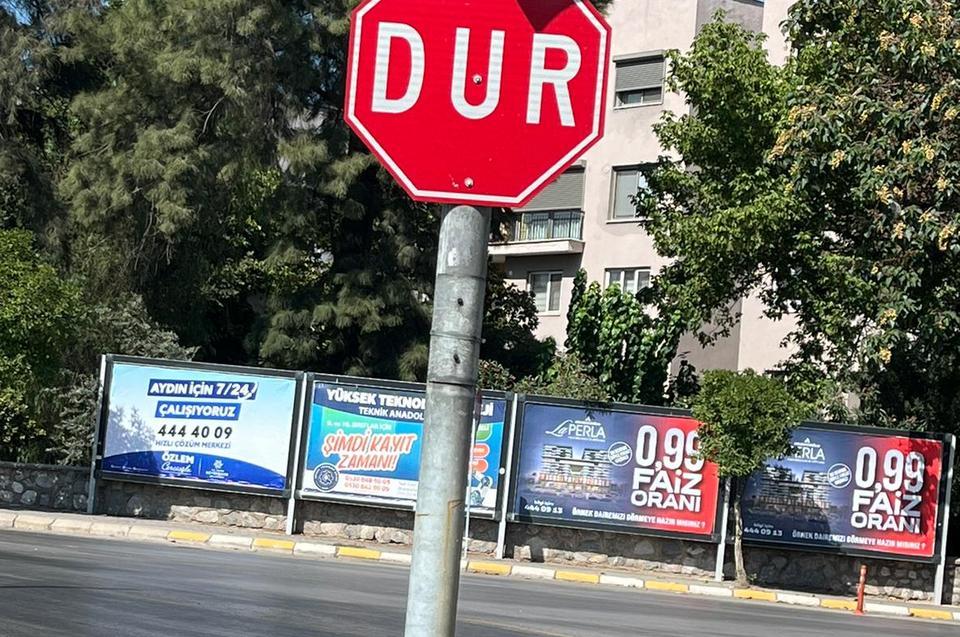 Aydın'daki o ilginç reklam enflasyon düşmeden değişti
