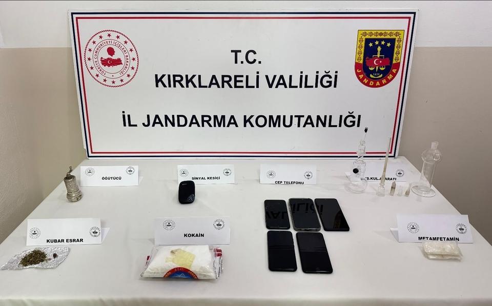 Kırklareli'nde uyuşturucu operasyonu: 5 gözaltı