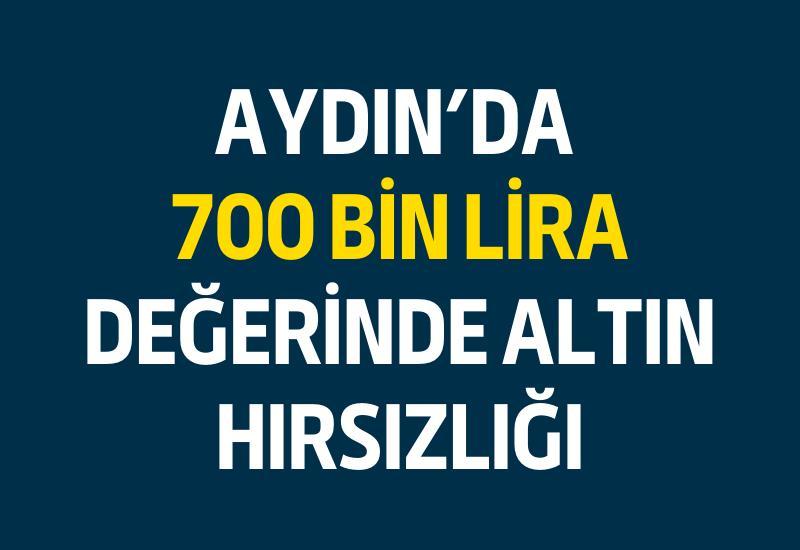 Aydın'da 700 bin lira değerinde altın hırsızlığı