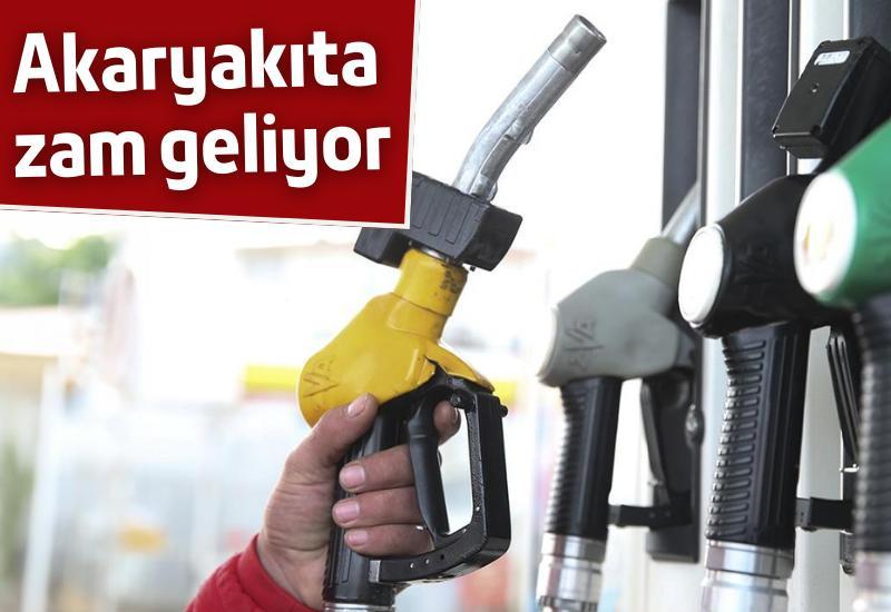 Akaryakıta zam geliyor