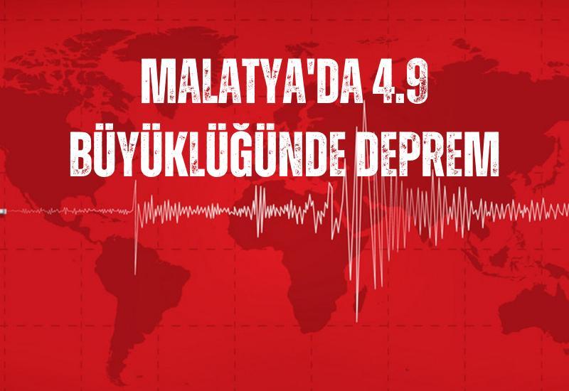 SON DAKİKA... Malatya'da 4.9 büyüklüğünde deprem