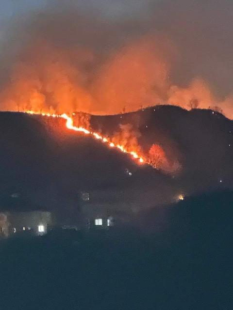 Yaklaşık 10 dönümlük alanda çıkan yangına ekiplerin müdahalesi sürerken, yangının çıkış nedeniyle ilgili inceleme başlatıldı.