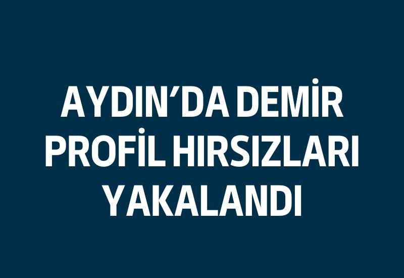 Aydın’da demir profil hırsızları yakalandı