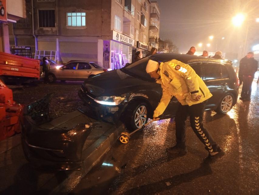 Bafra'da trafik kazası: 1 yaralı