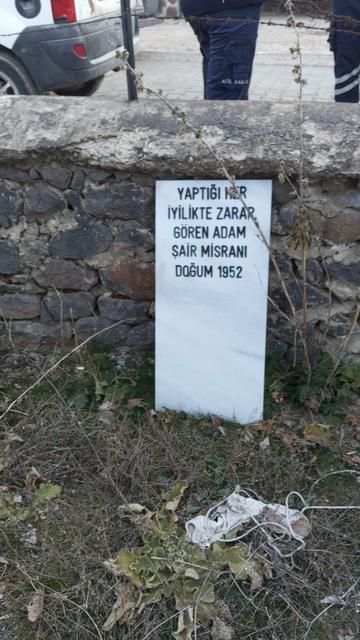 MEZAR TAŞINI HAZIRLAYIP EVİNİN BAHÇESİNDE İNTİHAR ETTİ