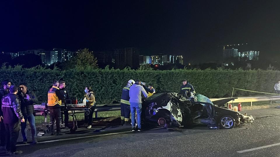 ÇERKEZKÖY-KAPAKLI YOLUNDA FECİ KAZA: 1 ÖLÜ, 1 YARALI