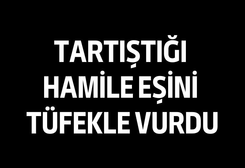 Tartıştığı hamile eşini tüfekle vurdu