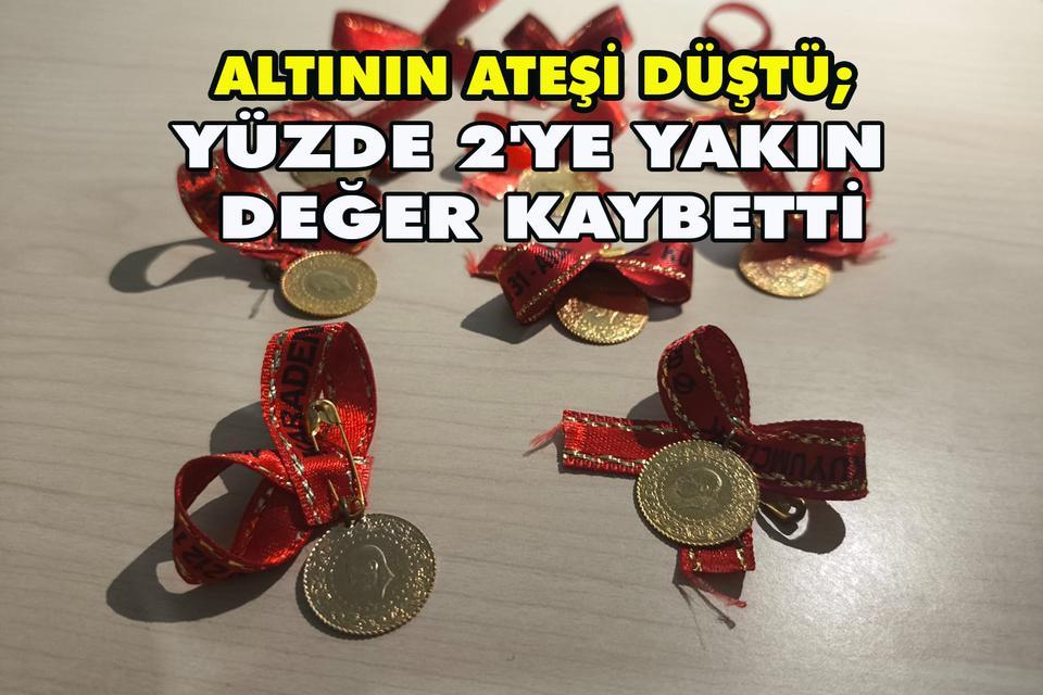 Altının ateşi düştü; Yüzde 2'ye yakın değer kaybetti