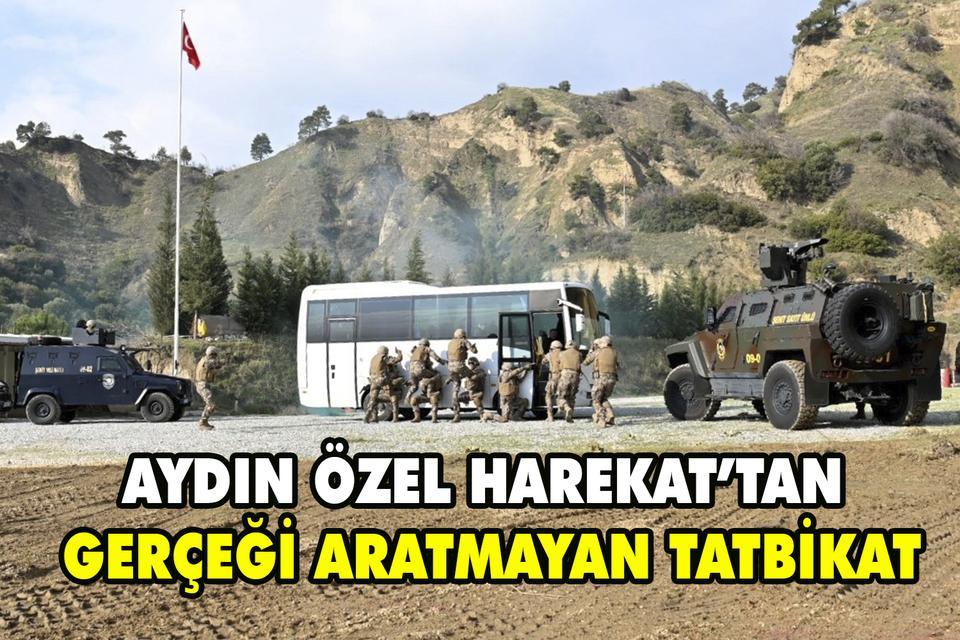 Aydın Özel Harekat’tan gerçeği aratmayan tatbikat