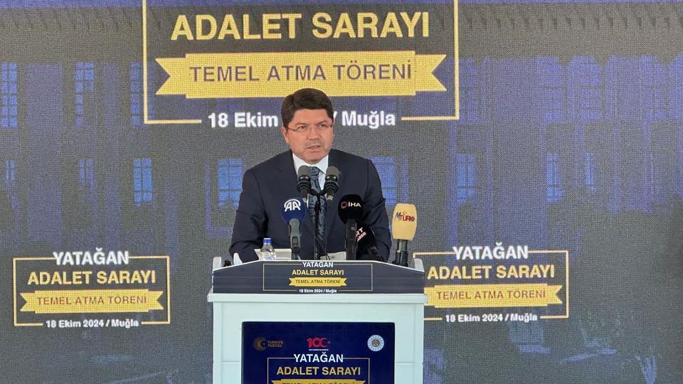 BAKAN TUNÇ: "SUÇLARIN ÖNLENMESİNE YÖNELİK YENİ DÜZENLEMELER YAPACAĞIZ" ADALET BAKANI TUNÇ, YATAĞAN ADALET SARAYI'NIN TEMEL ATMA TÖRENİNE KATILDI