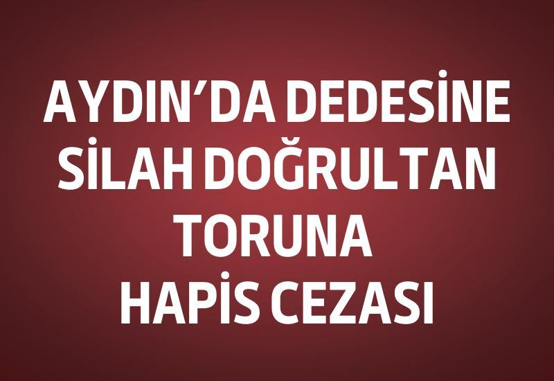 Aydın’da dedesine silah doğrultan toruna hapis cezası