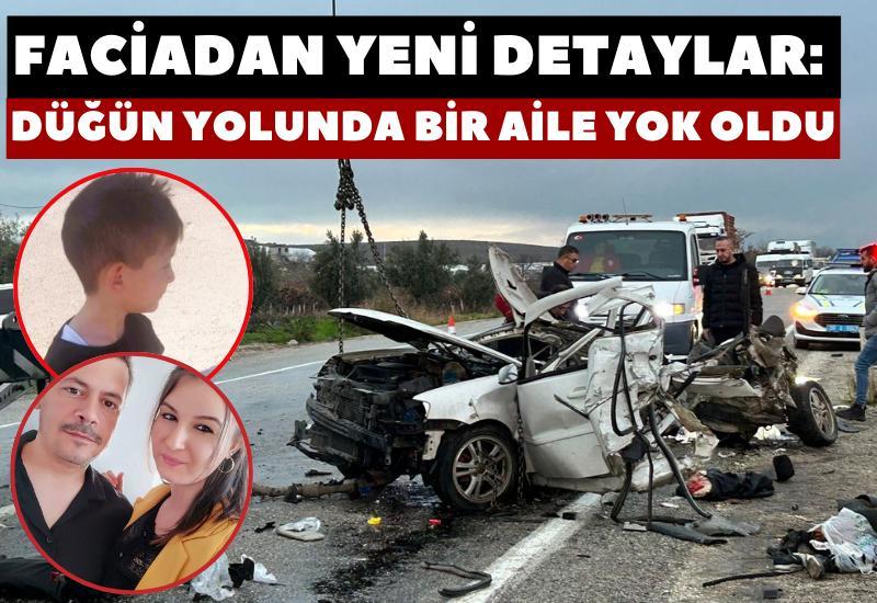 Düğün yolunda facia,bir aile yok oldu: 3 ölü, 3 yaralı