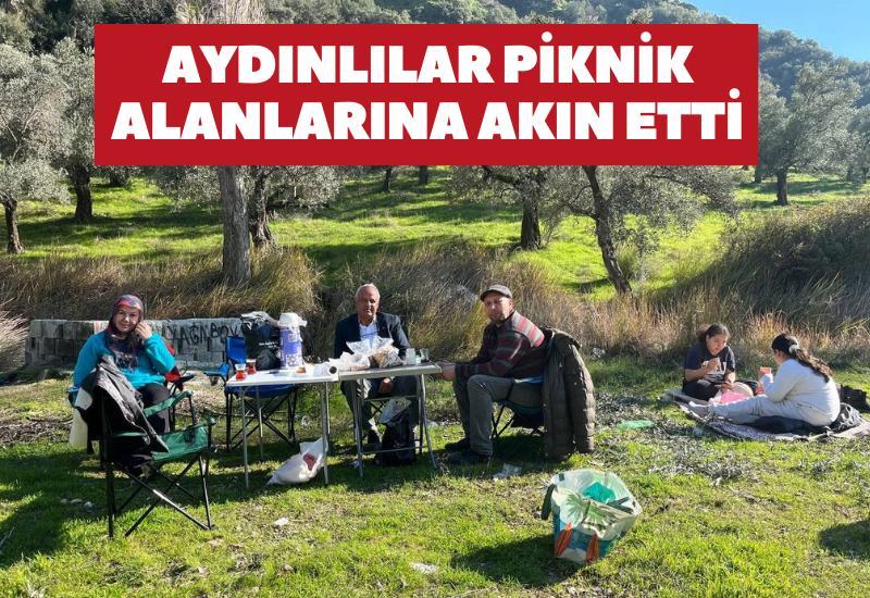 Aydınlılar piknik alanlarına akın etti