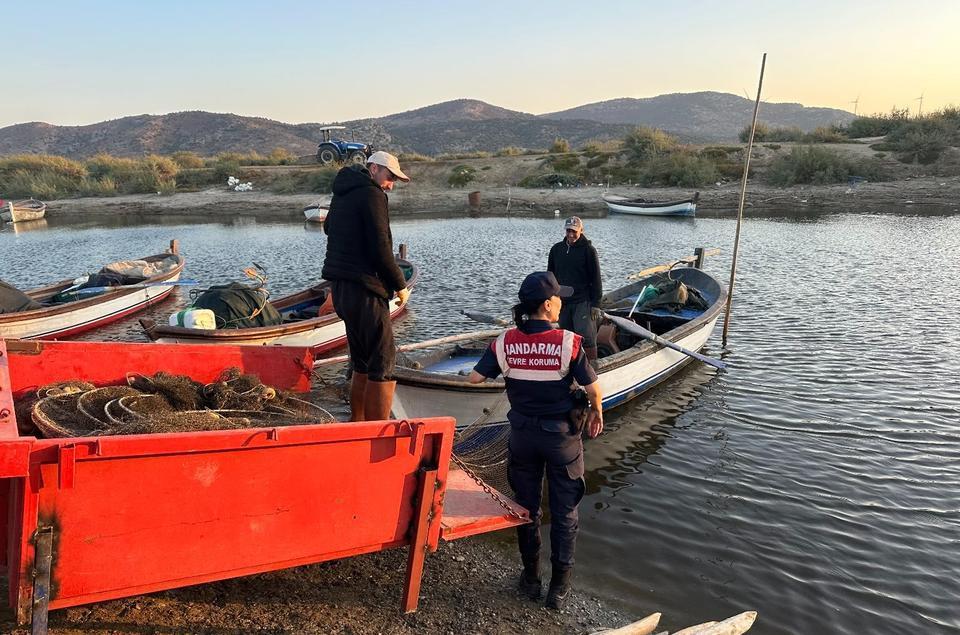 Bafa Gölü Tabiat Parkında avcılık denetimi yapıldı