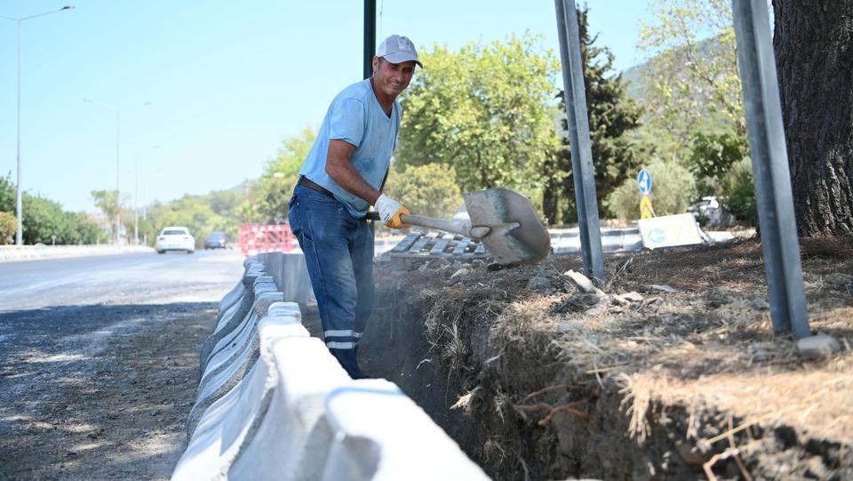 GÜZELÇAMLI'NIN REFÜJ VE KAVŞAKLARINA ESTETİK DÜZENLEME