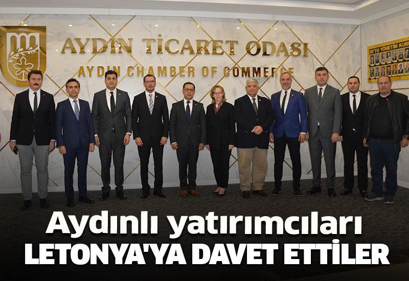 Aydınlı yatırımcıları Letonya'ya davet ettiler