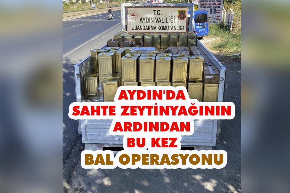 Aydın'da sahte zeytinyağının ardından bu kez bal operasyonu