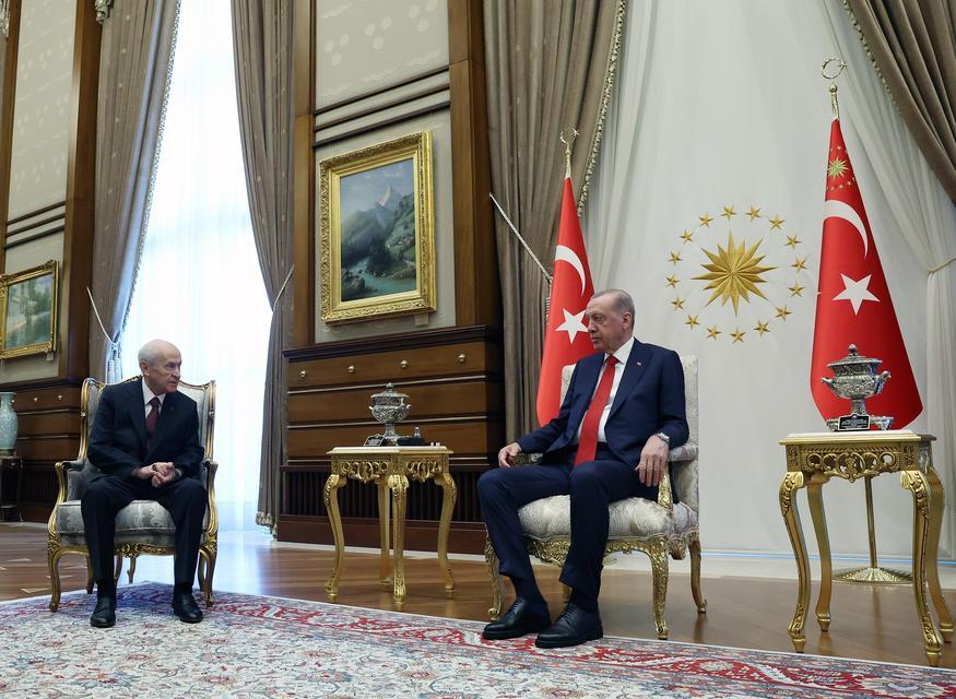 Erdoğan Bahçeli görüşmesi sona erdi