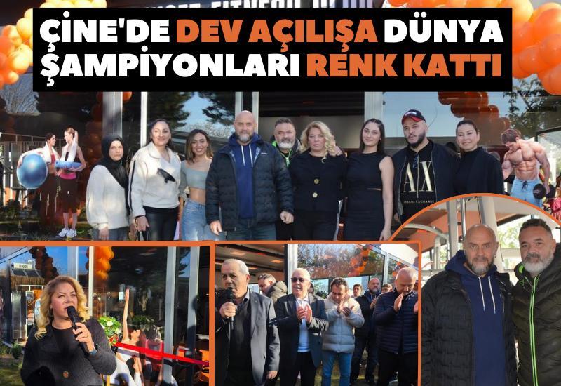 Çine'de dev açılışa Dünya Şampiyonları renk kattı