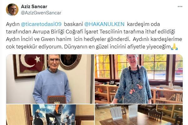 Aziz Sancar'dan Aydın paylaşımı