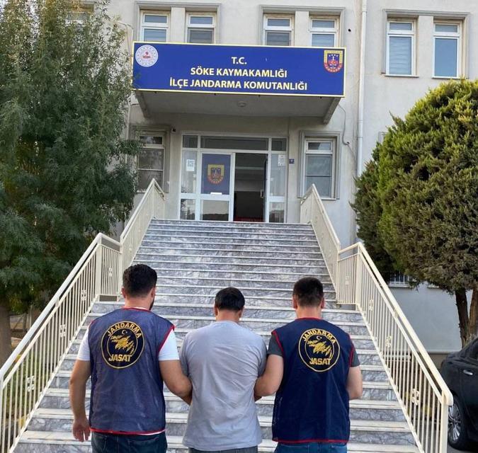 Söke'de 14 yıl 7 ay hapis cezasıyla aranan hükümlü yakalandı