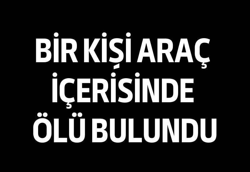 Bir kişi araç içerisinde ölü bulundu