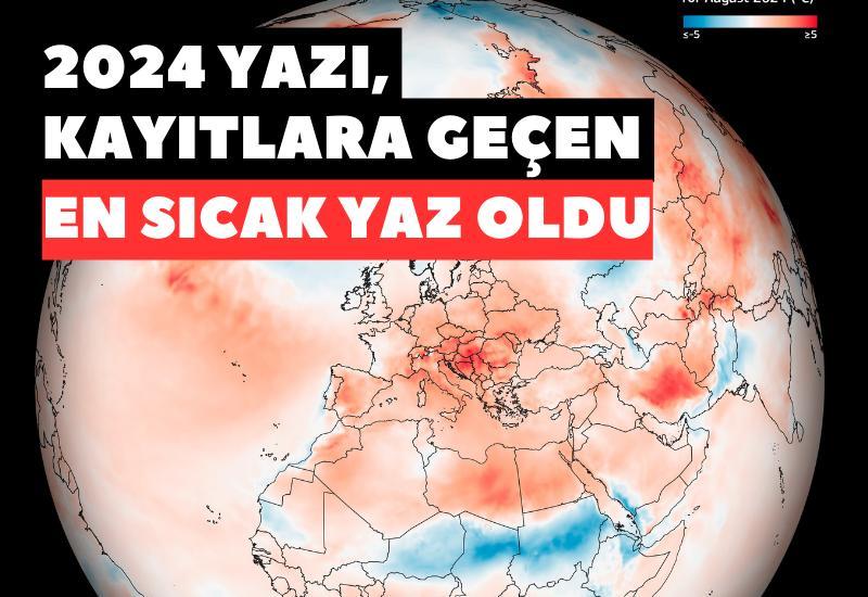 2024 yazı, kayıtlara geçen en sıcak yaz oldu