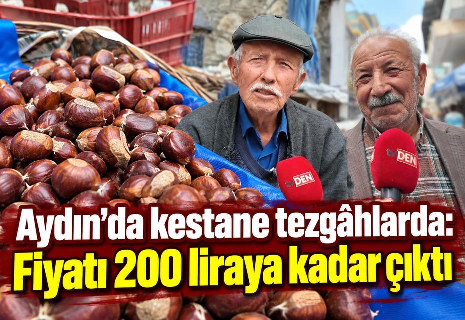 Aydın’da kestane tezgâhlarda: Fiyatı 200 liraya kadar çıktı