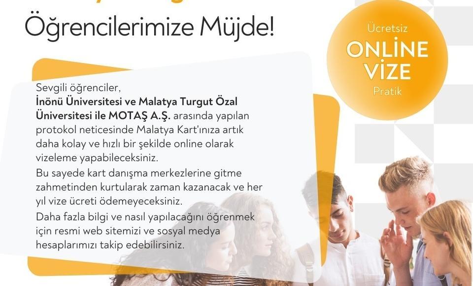 MALATYA KART'TA ÖĞRENCİLERİN VİZE ÜCRETİ KALDIRILDI