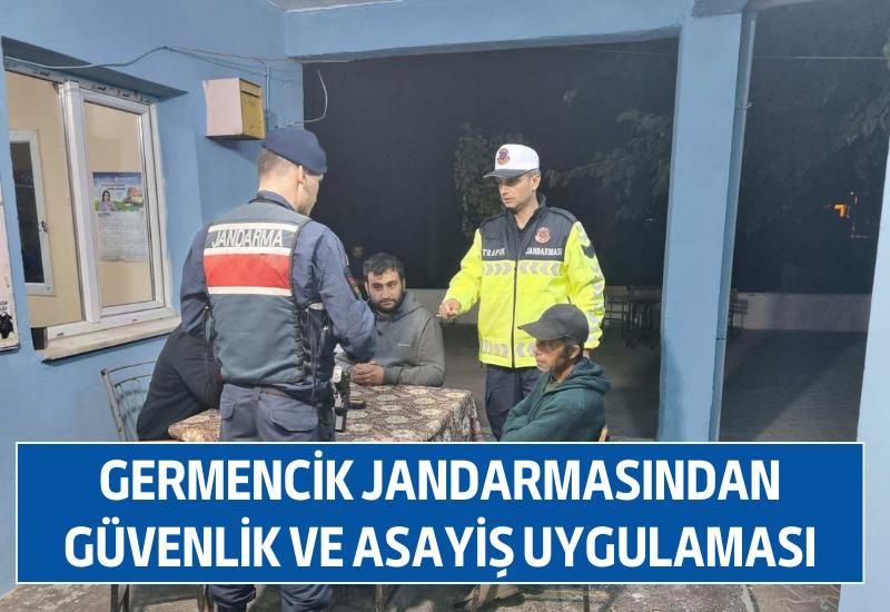 Germencik Jandarmasından güvenlik ve asayiş uygulaması