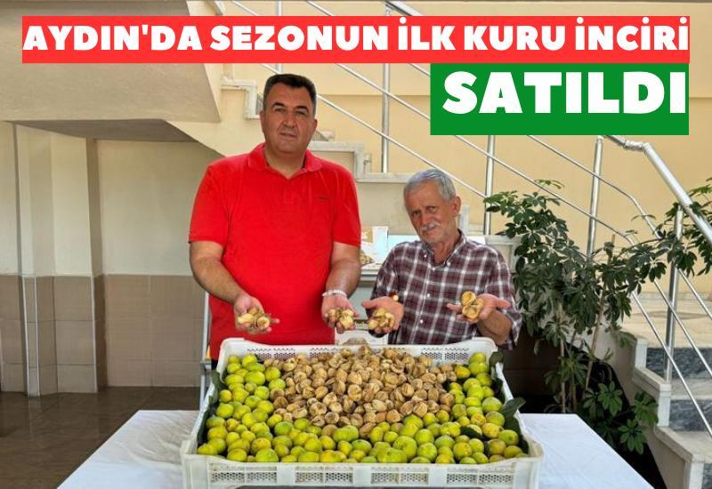 Aydın'da sezonun ilk kuru inciri satıldı
