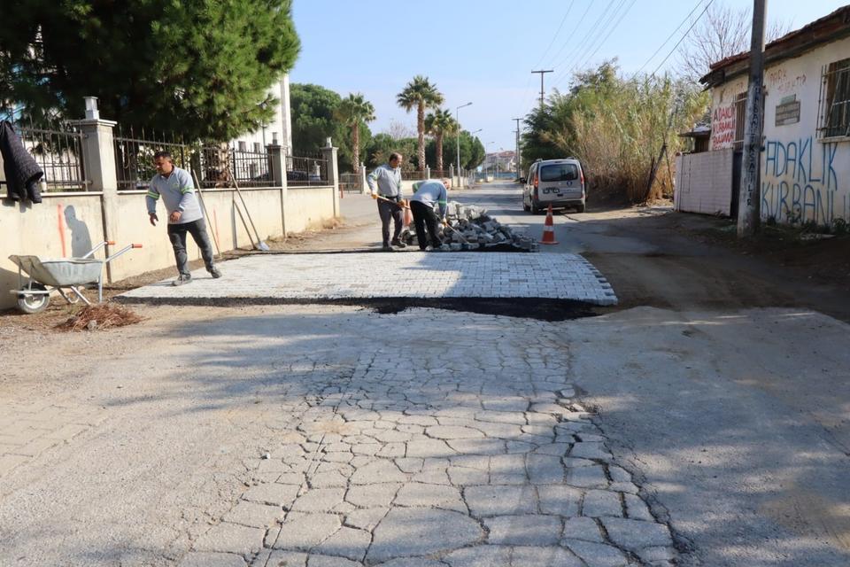 Nazilli Belediyesi, Yeşilyurt'taki yol çalışmalarını tamamladı