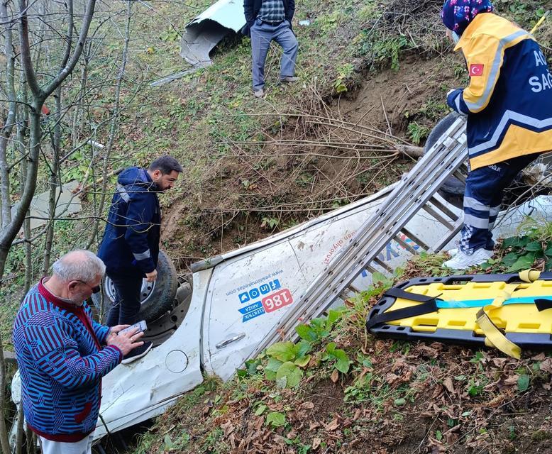 ORDU'DA TRAFİK KAZASI: 3 YARALI