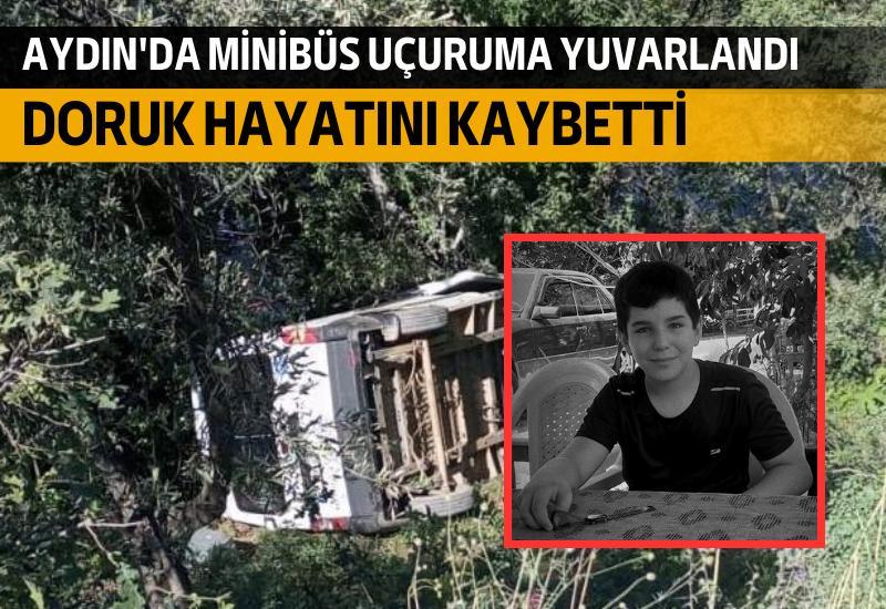 Aydın’ın Köşk ilçesinde minibüsün uçuruma yuvarlanması sonucu bir kişi hayatını kaybetti, bir kişi ise yaralandı.