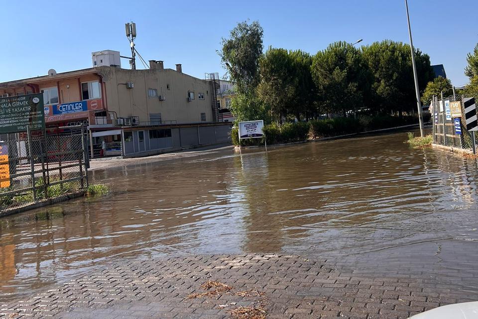 Aydın’da yağmur yağmadı ama ortalık göle döndü