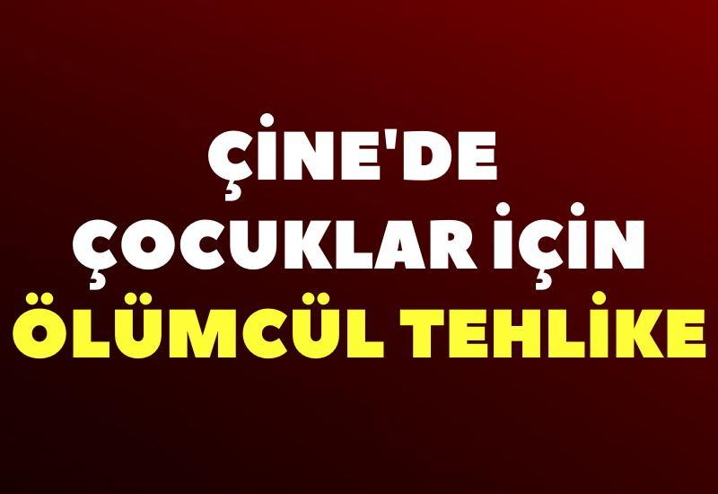 Çine'de çocuklar için ölümcül tehlike