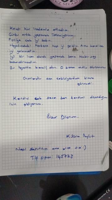 İNTİHAR EDEN FENOMEN KÜBRA AYKUT'UN VEDA MEKTUBU ORTAYA ÇIKTI