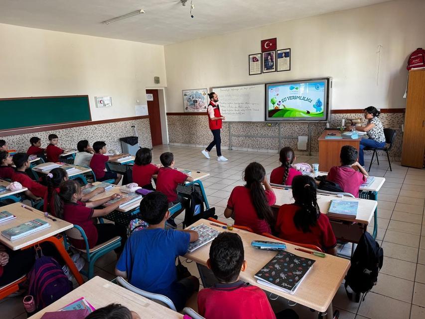 KOÇARLI'DA ÖĞRENCİLERE SU VERİMLİLİĞİNİN ÖNEMİ ANLATILDI