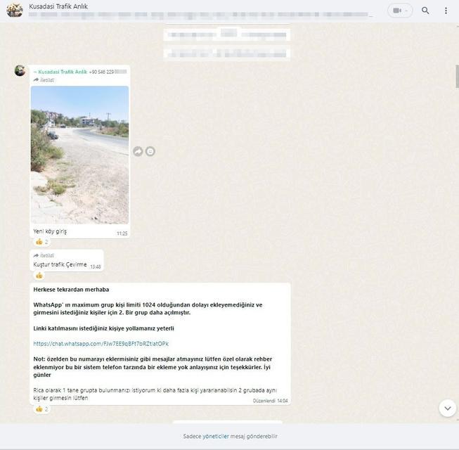 POLİSİN YAPTIĞI DENETİMLERDEN KAÇMAK İSTEYENLER 'WHATSAPP' GRUBU KURMUŞ